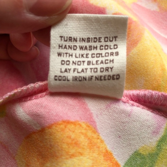 Blu Pepper Colorful Floral Ruffled Pull Over Dress Size M - Picture 7 of 10